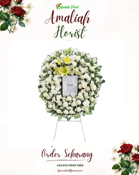 Krans Bunga Duka Pohsanten